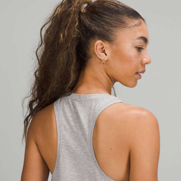 Lululemon Love Tank Top Size 6 - Heathered Core Light Grey - Picture 4 of 5